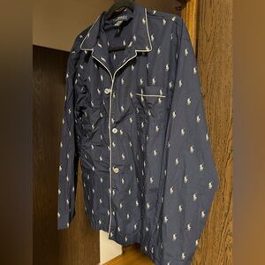 Polo by Ralph Lauren Men's Navy Logo Shirt pj